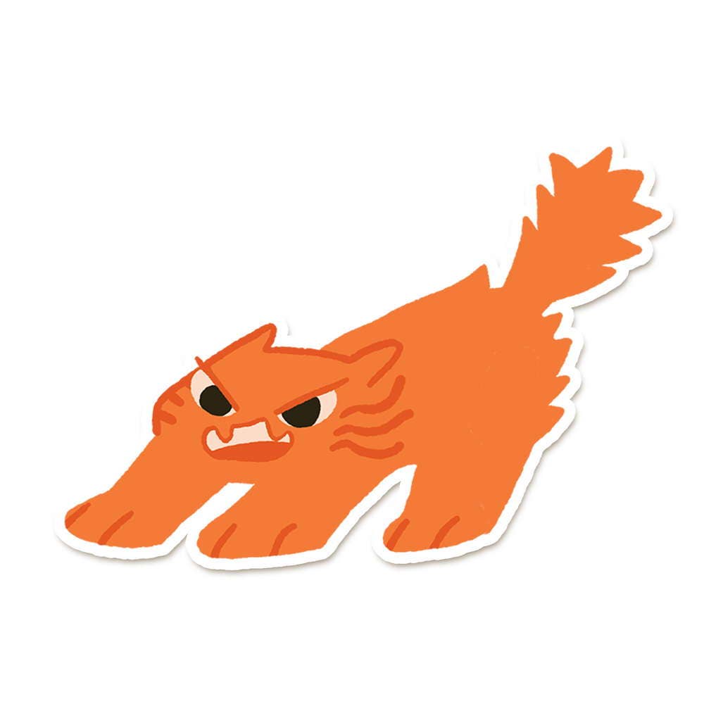 Spicy Orange Cat Sticker