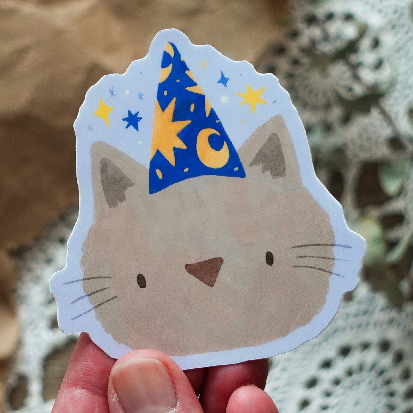 Wizard Cat Sticker