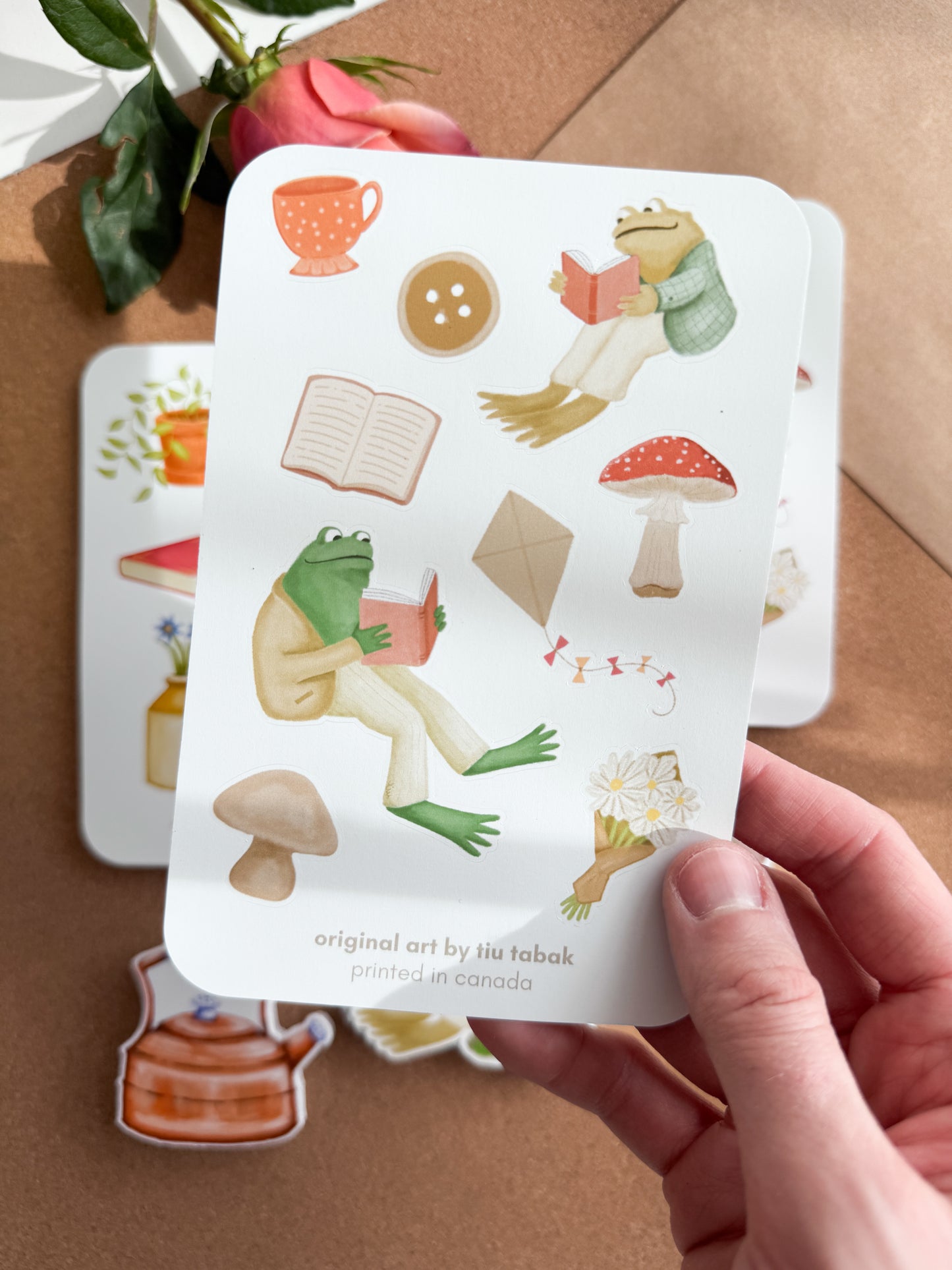 Frog & Toad 4x6 Vinyl Sticker Sheet