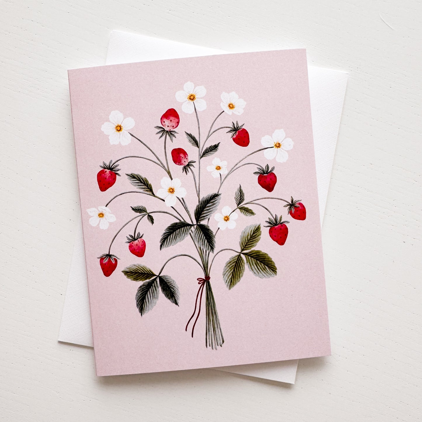 Strawberry Bouquet Card