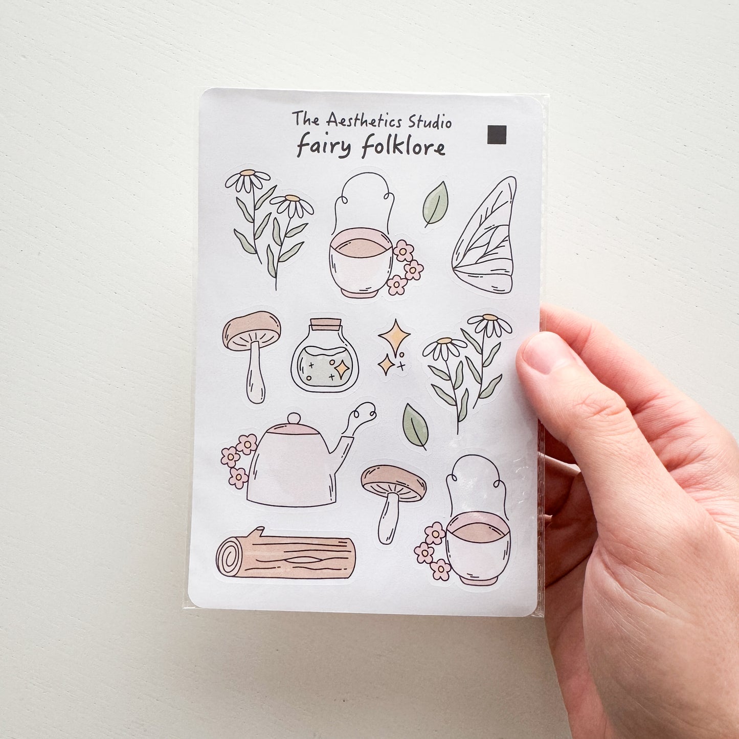 Fairy Folklore Paper Sticker Sheet