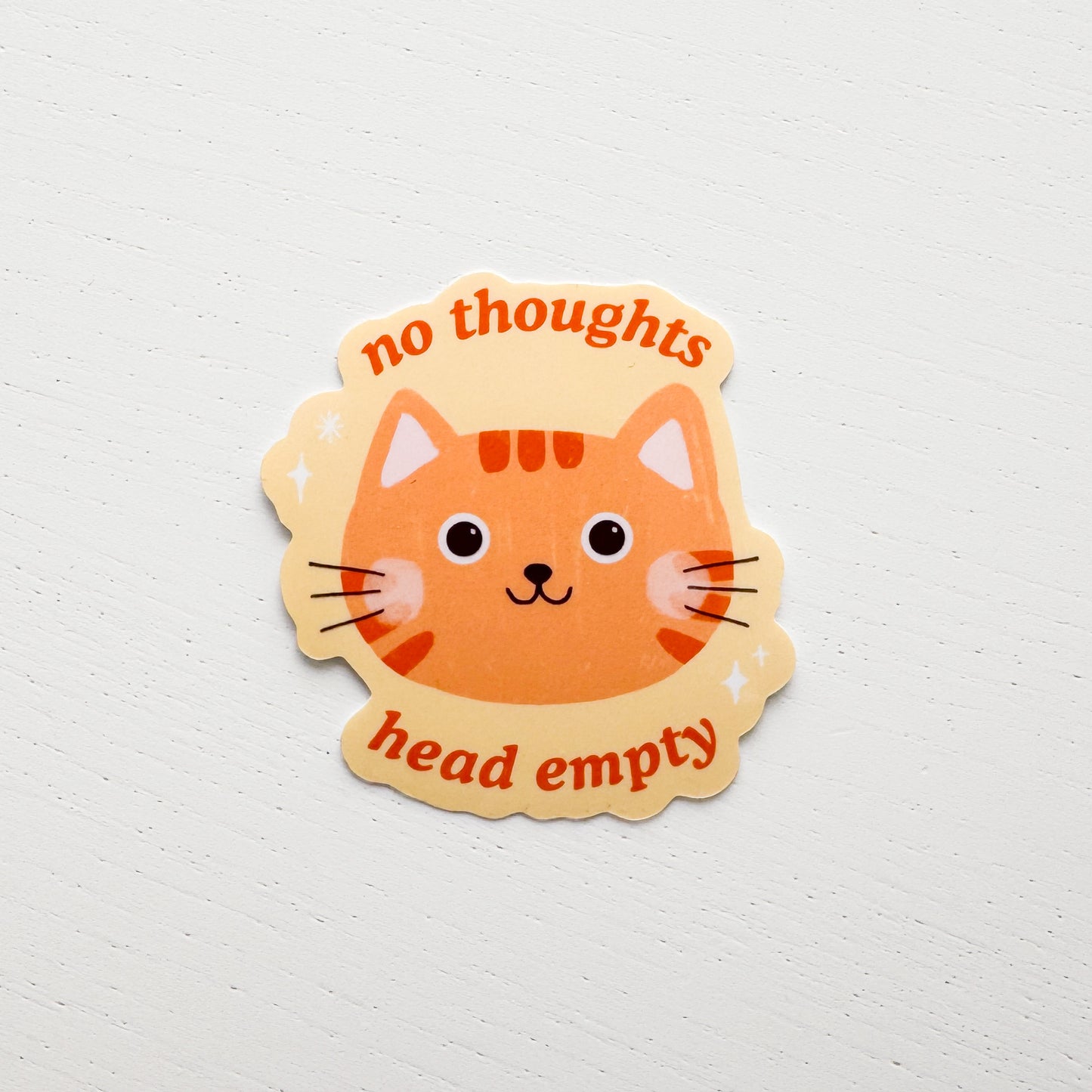 Head Empty Cat Sticker