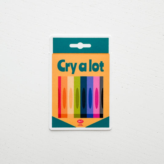Cry A Lot Sticker