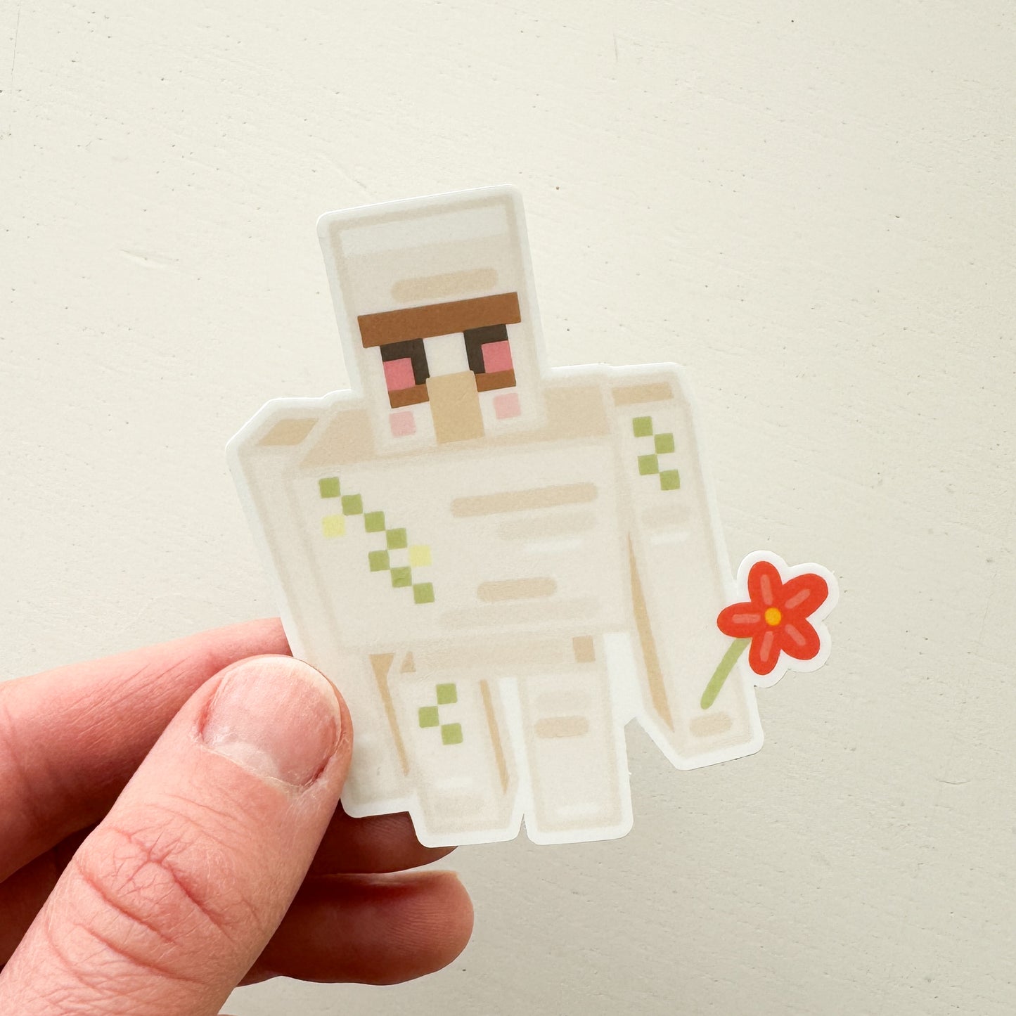 Golem Mining Video Game Sticker