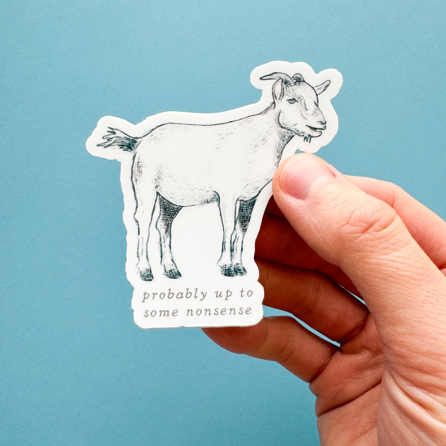 Nonsense Goat Vinyl Sticker