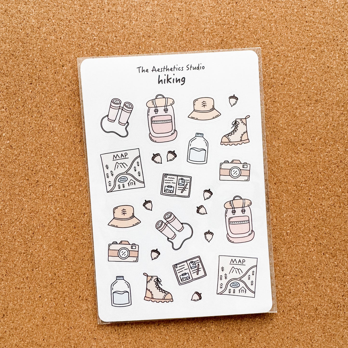 Hiking Paper Sticker Sheet