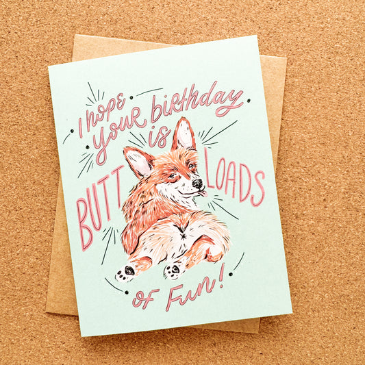 Corgi Birthday Card