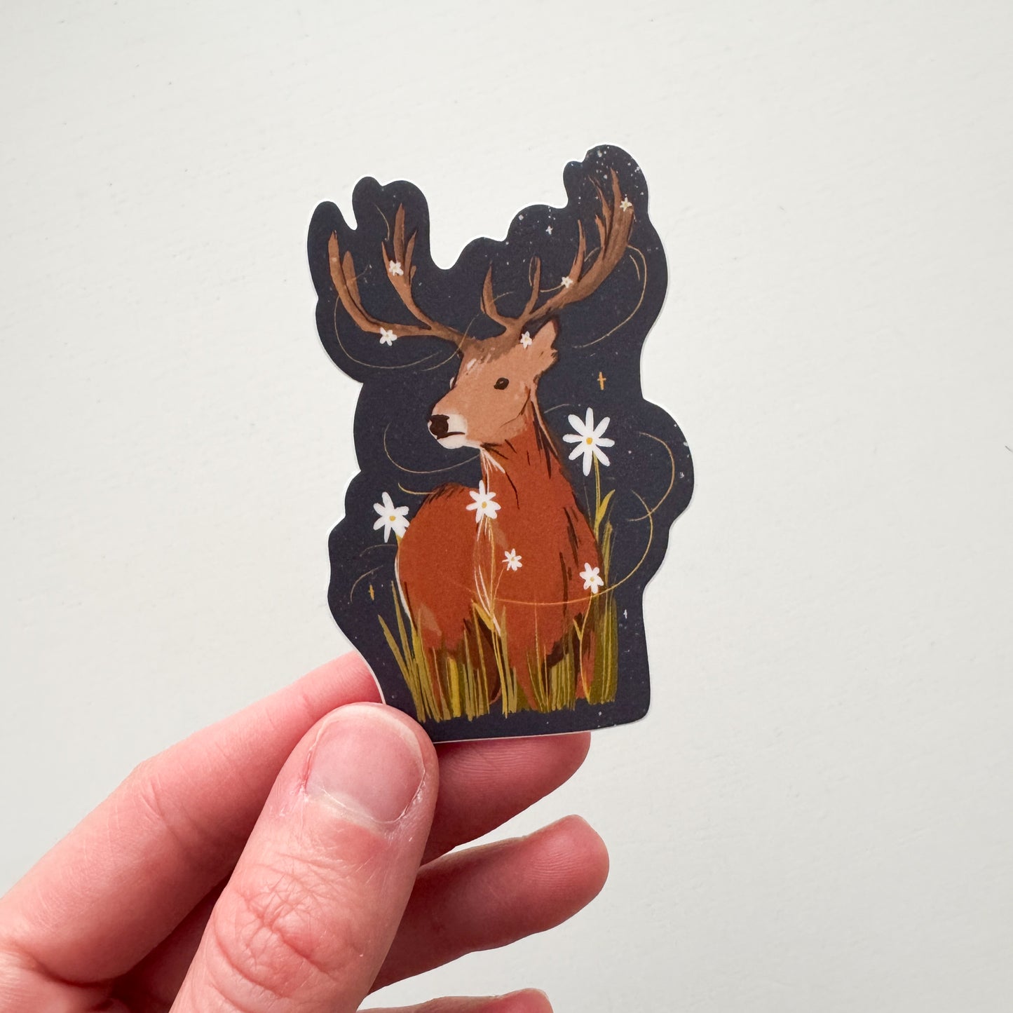 Meadow Deer Sticker