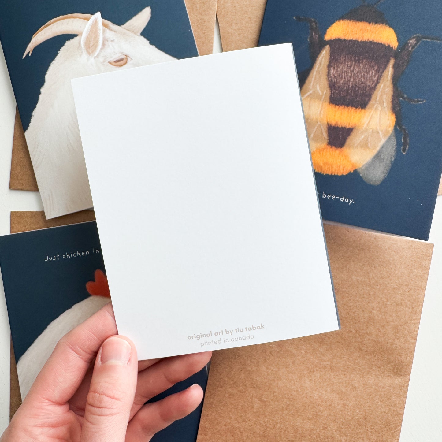 Just Chicken In Greeting Card