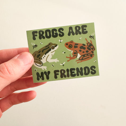 Friend to Frogs Sticker