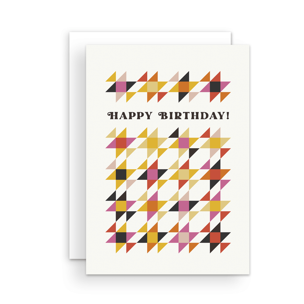 Birthday Quilt Blocks Card