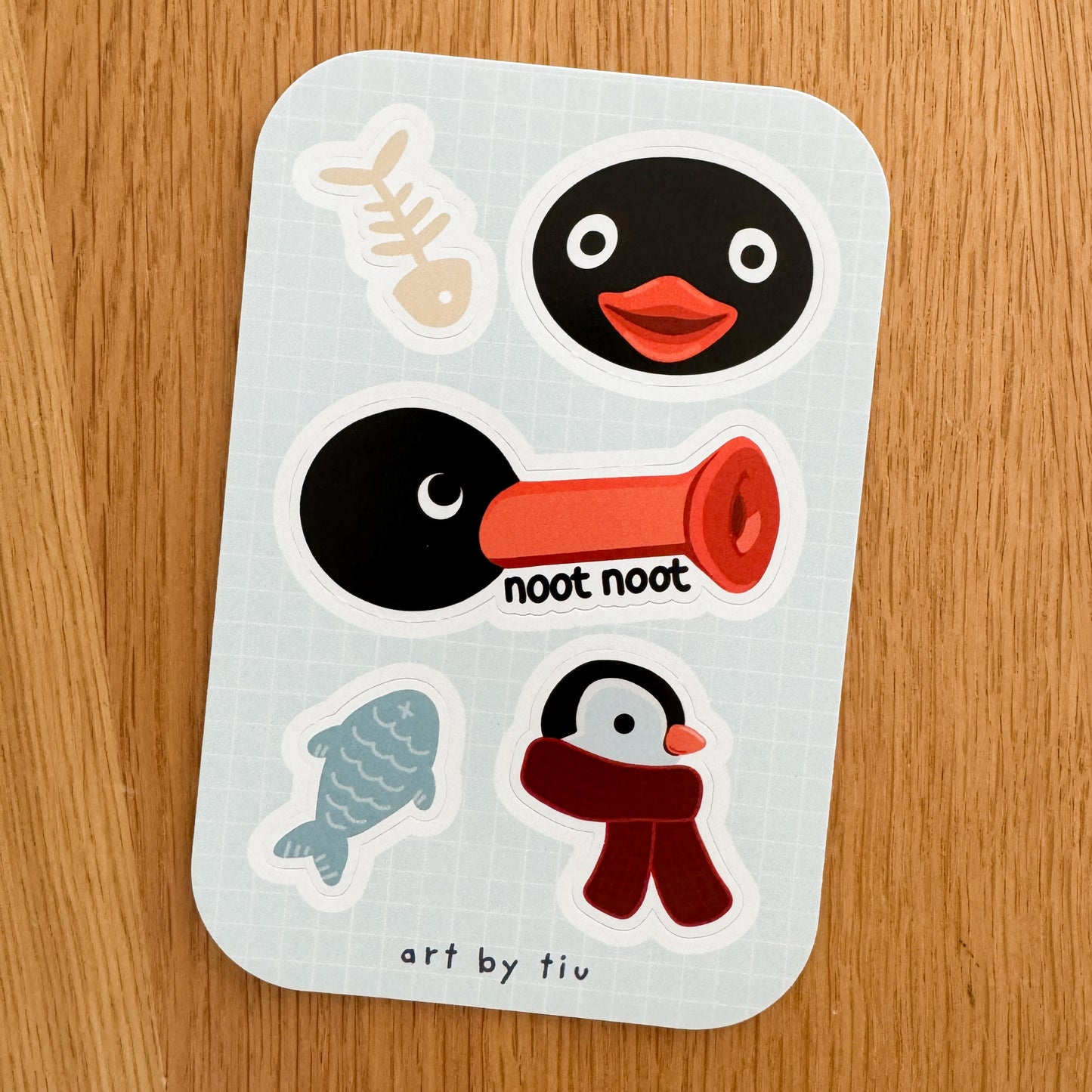Penguin 4x6 Vinyl Sticker Sheet