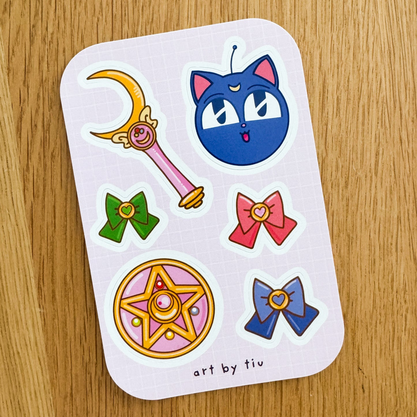 Lunar Guardian 4x6 Vinyl Sticker Sheet