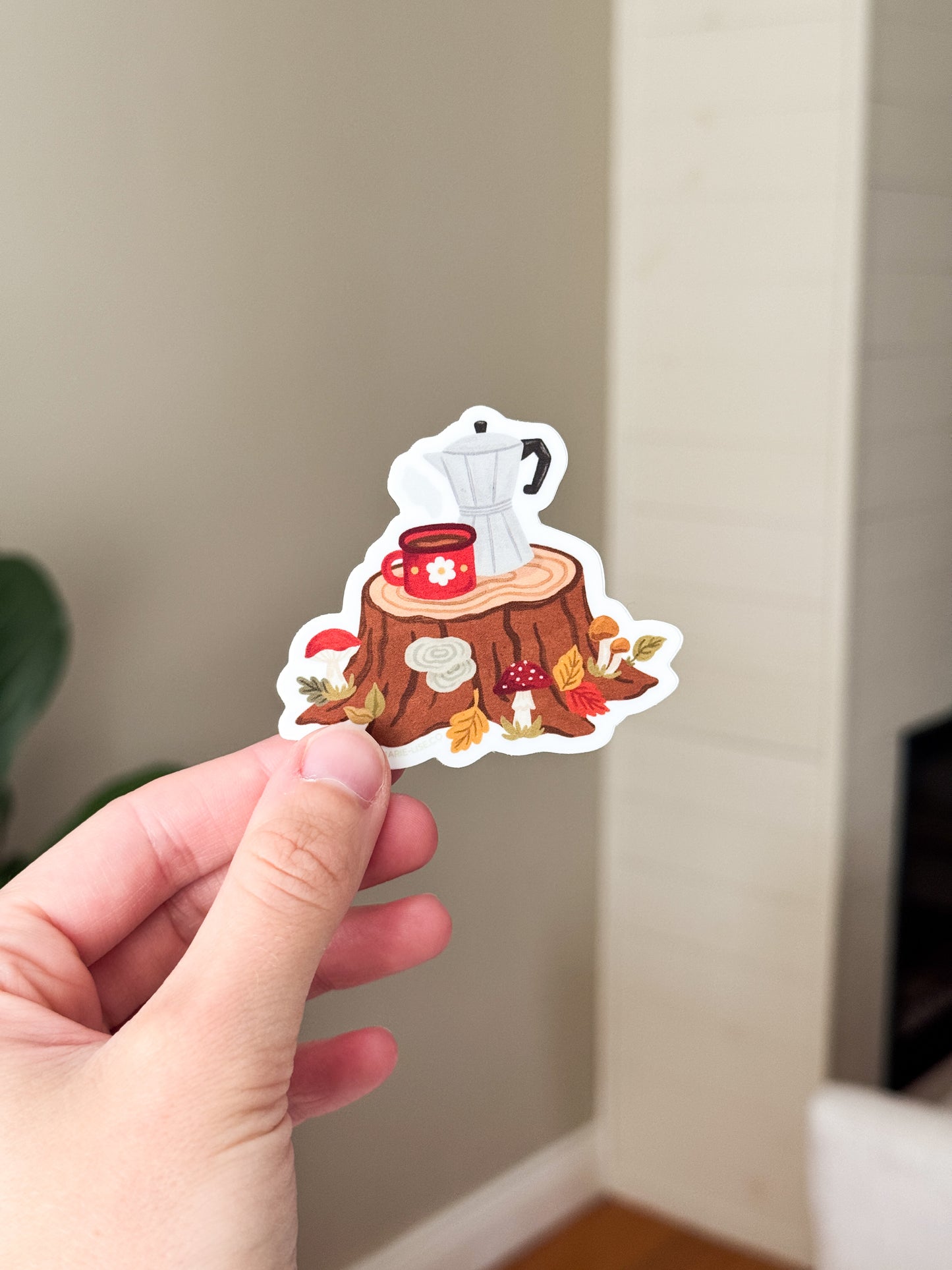 Coffee In The Forest Sticker