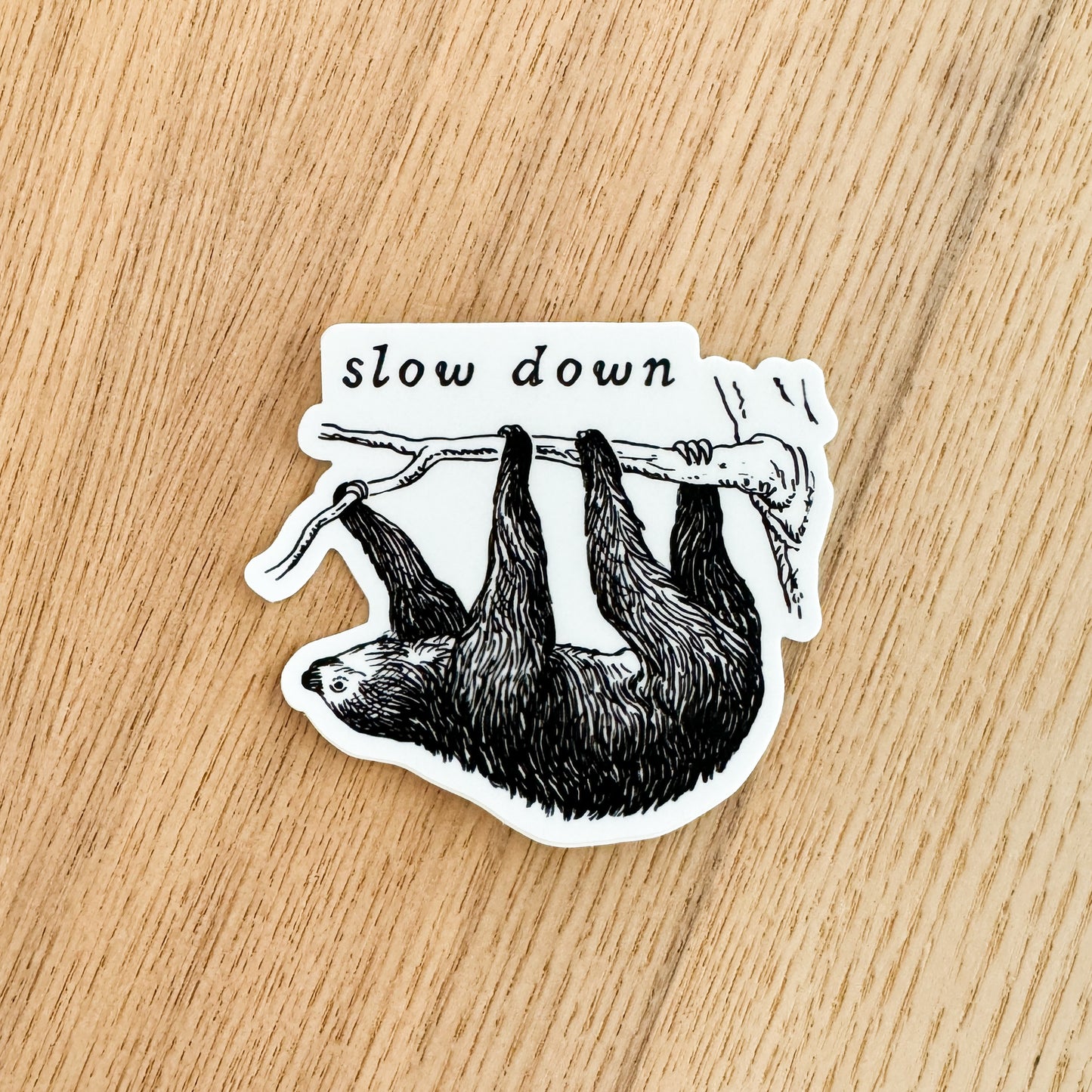Slow Down Vinyl Sticker