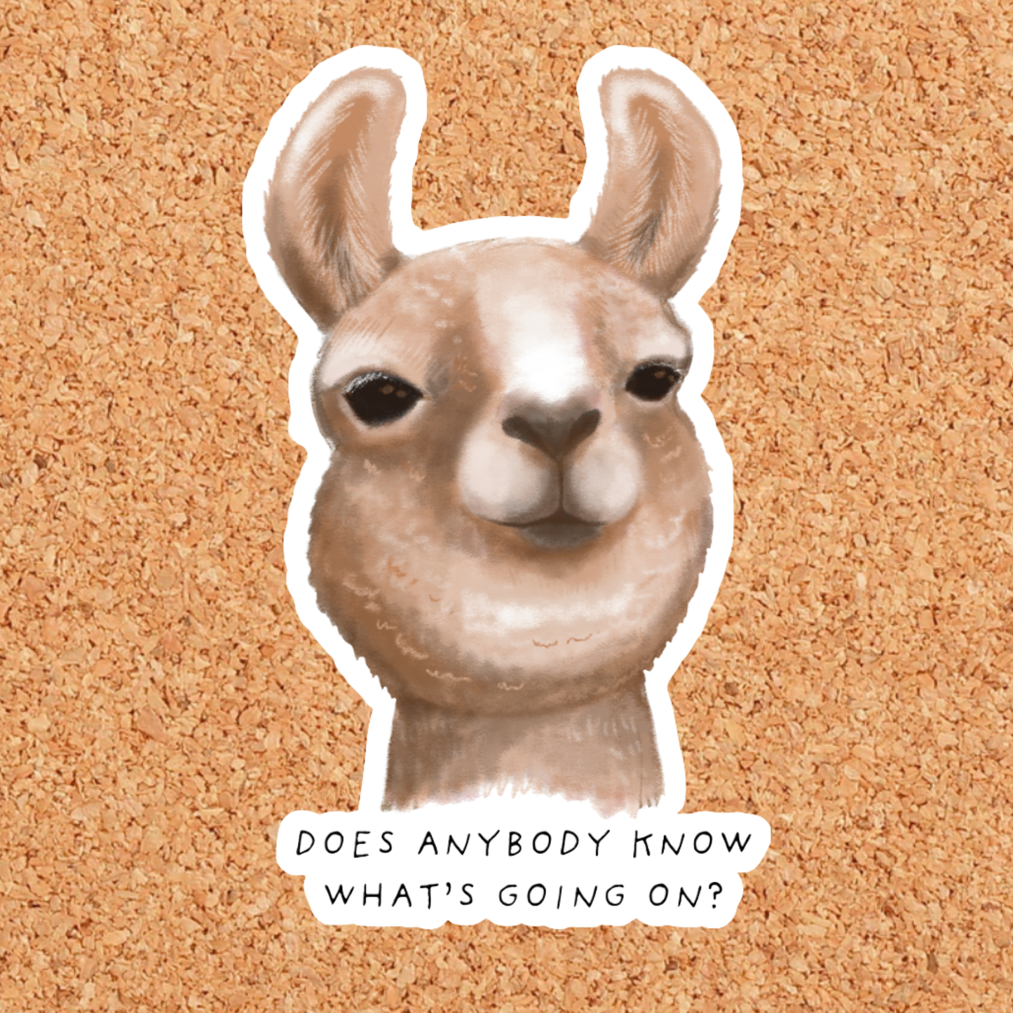 What's Going On Alpaca Sticker