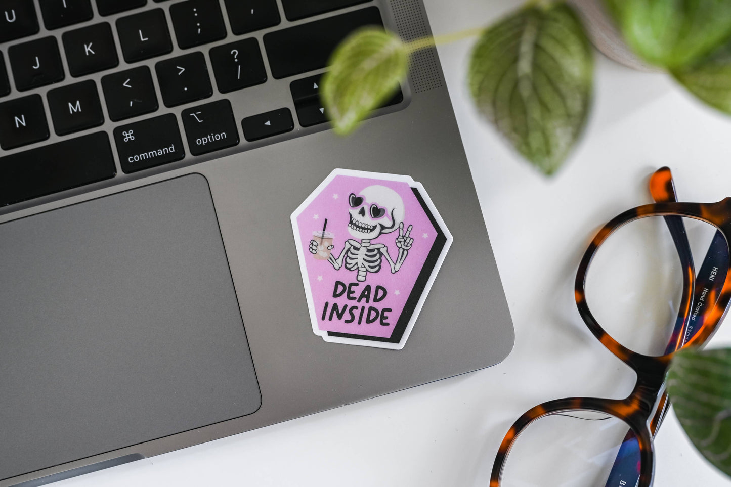 Dead Inside Skeleton Sticker