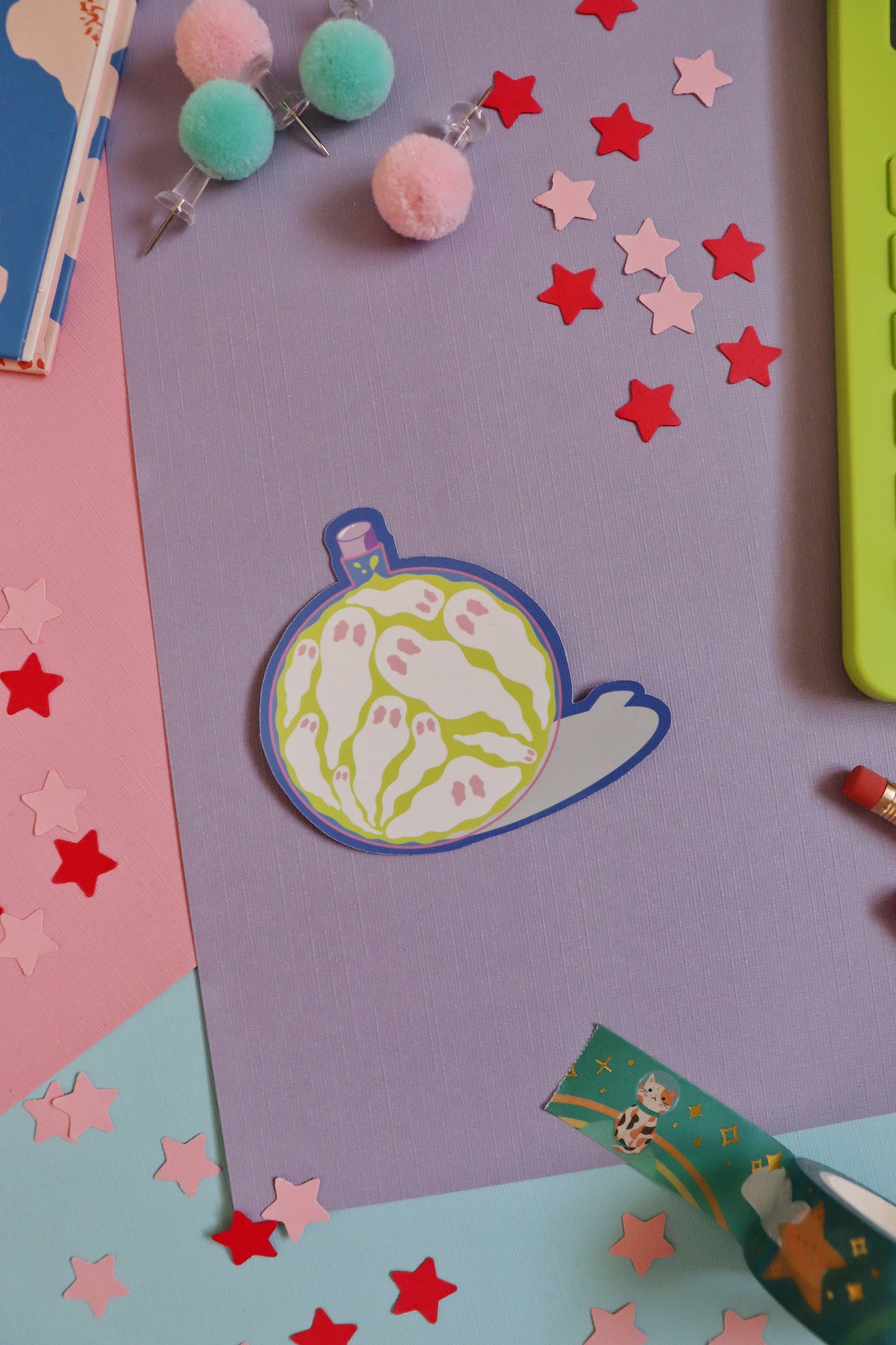 Ghosties in a Bottle Glossy Sticker