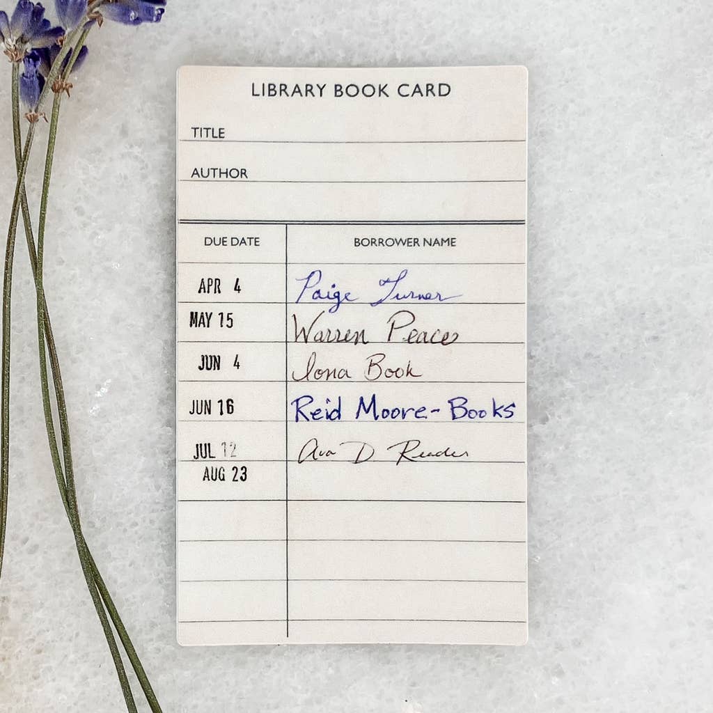 Library Borrower Card Sticker