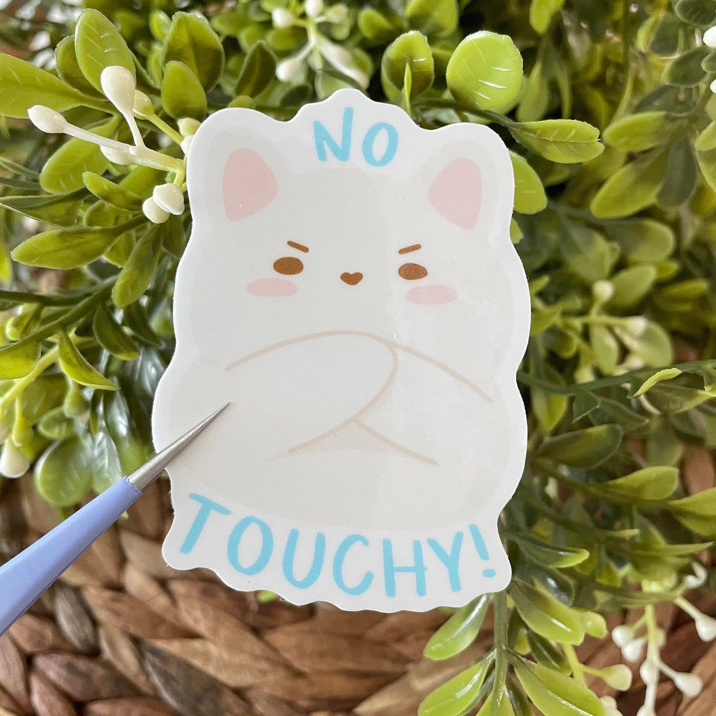 No Touchy Tofu Sticker