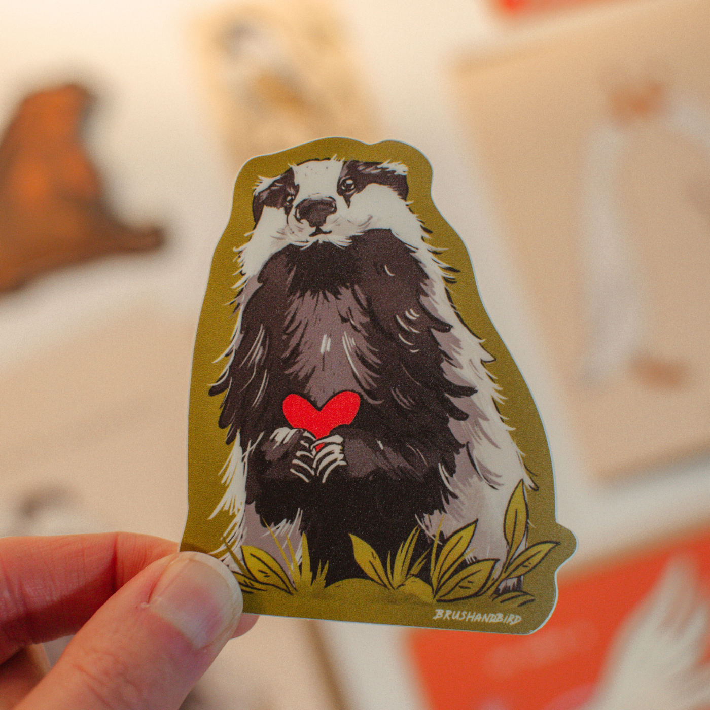 Cute Badger Sticker