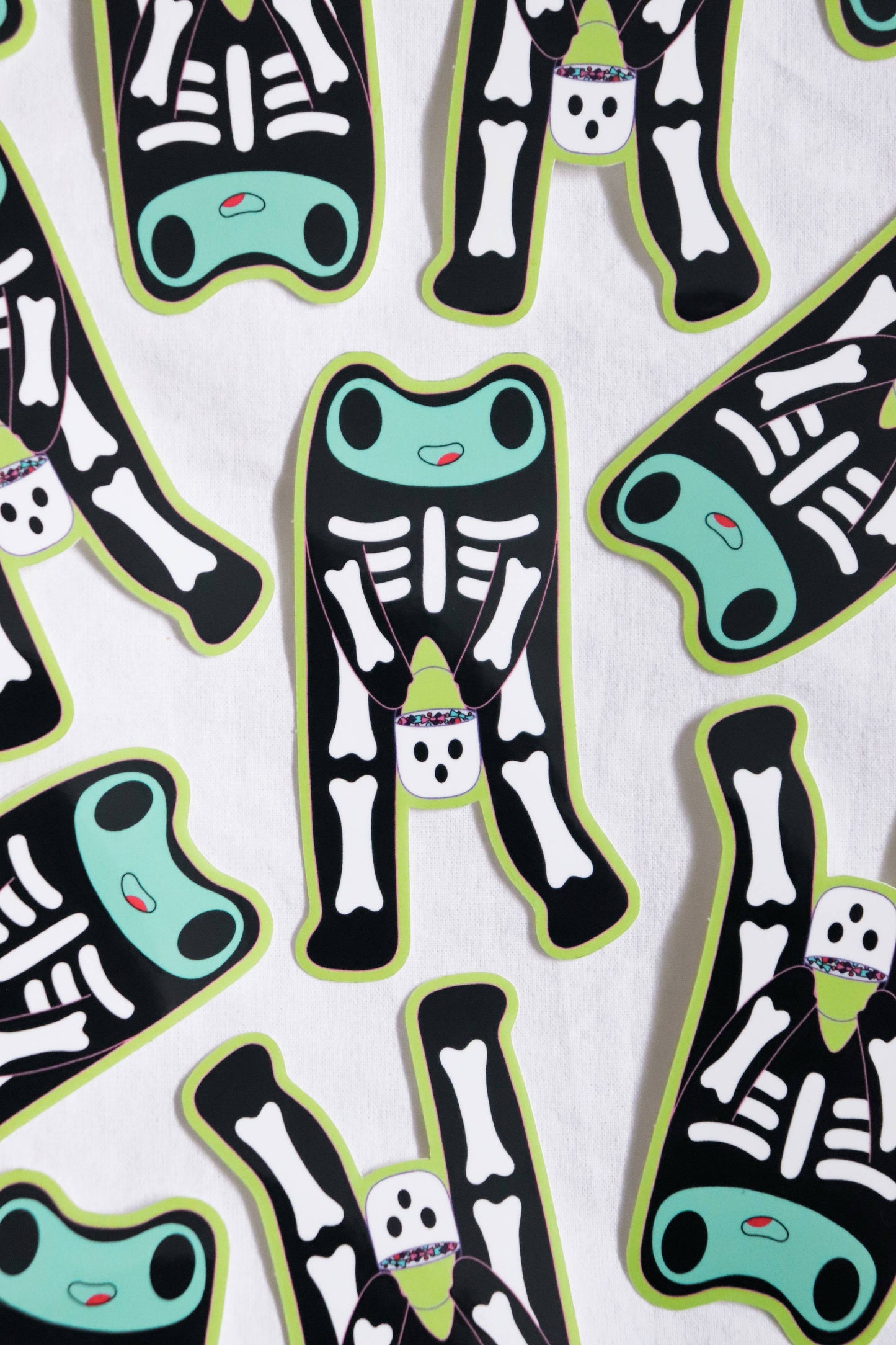 Steve the Skeleton Froggie Sticker
