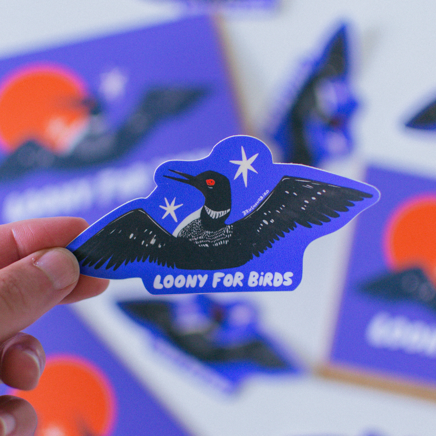 Loony for Birds Sticker