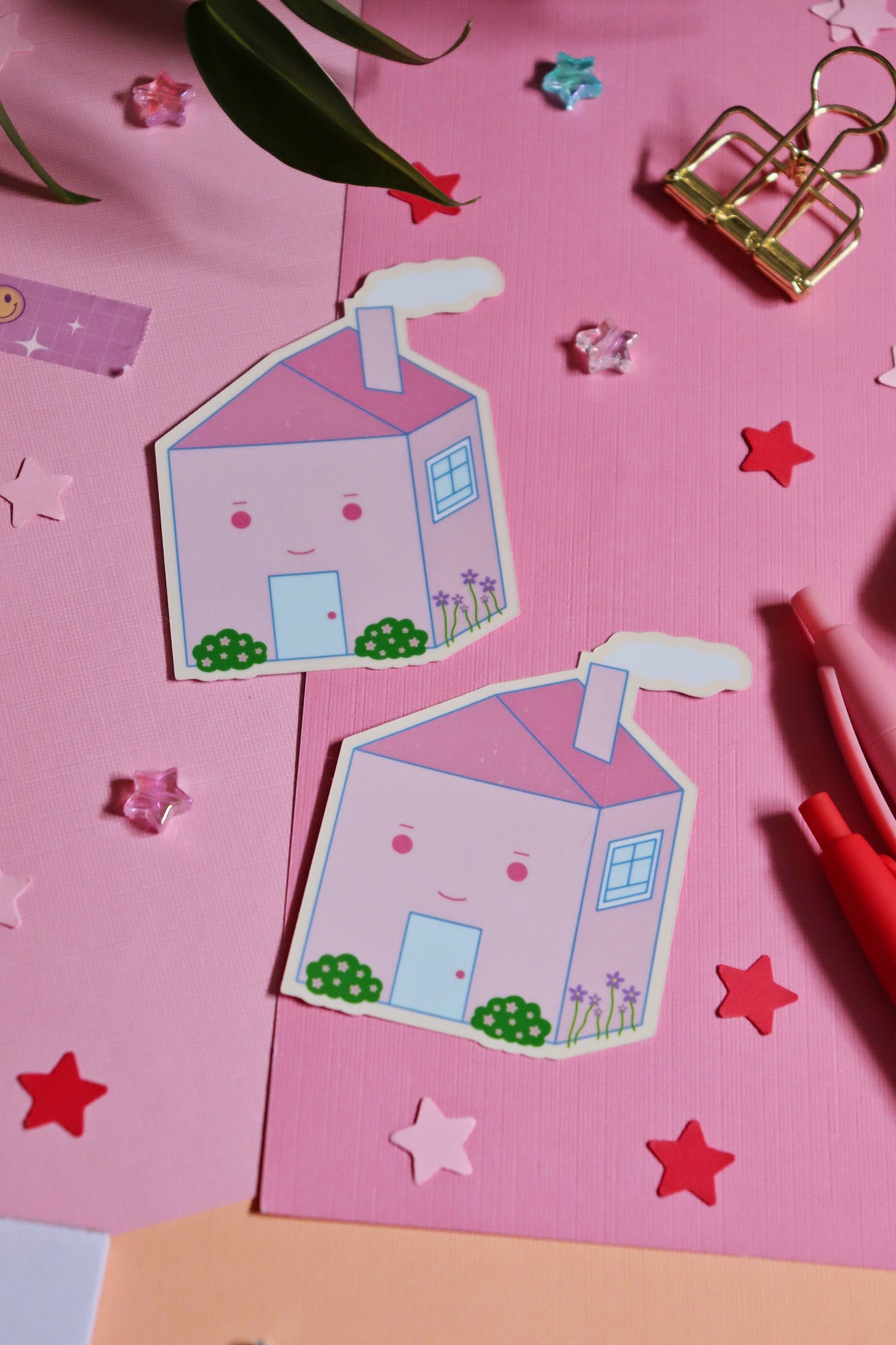 Happy Home Glossy Sticker