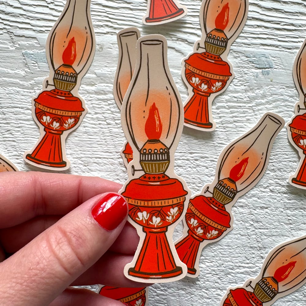 Bleeding Heart Lantern Sticker