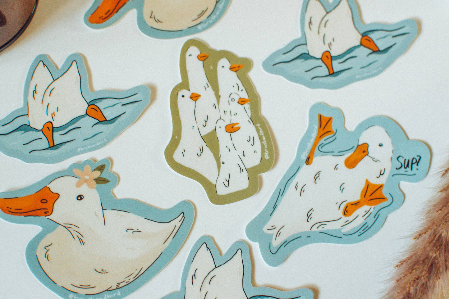 Duck Butt Sticker