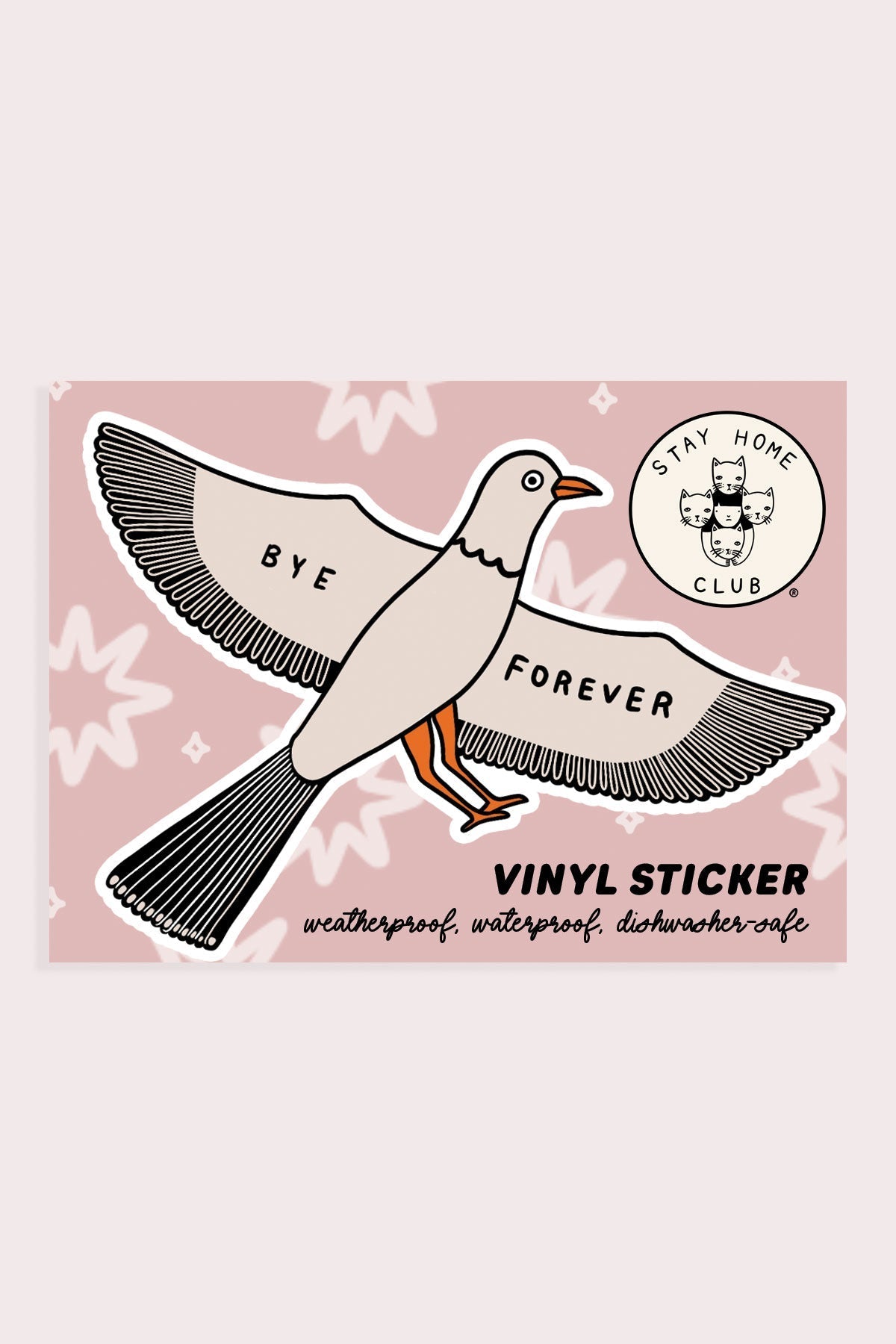 Bye Forever Bird Sticker
