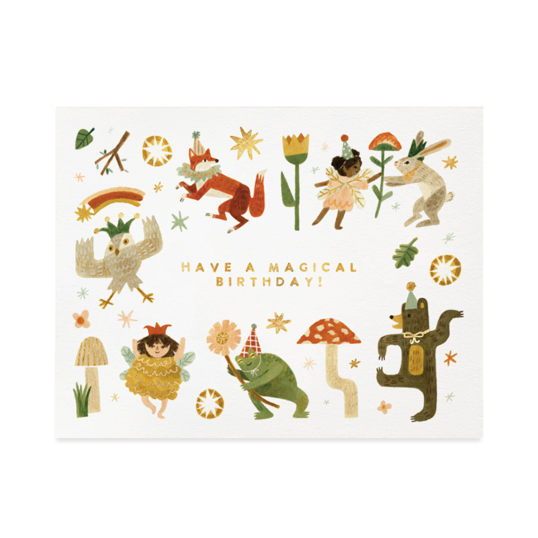 Whimsical Birthday Greeting Card