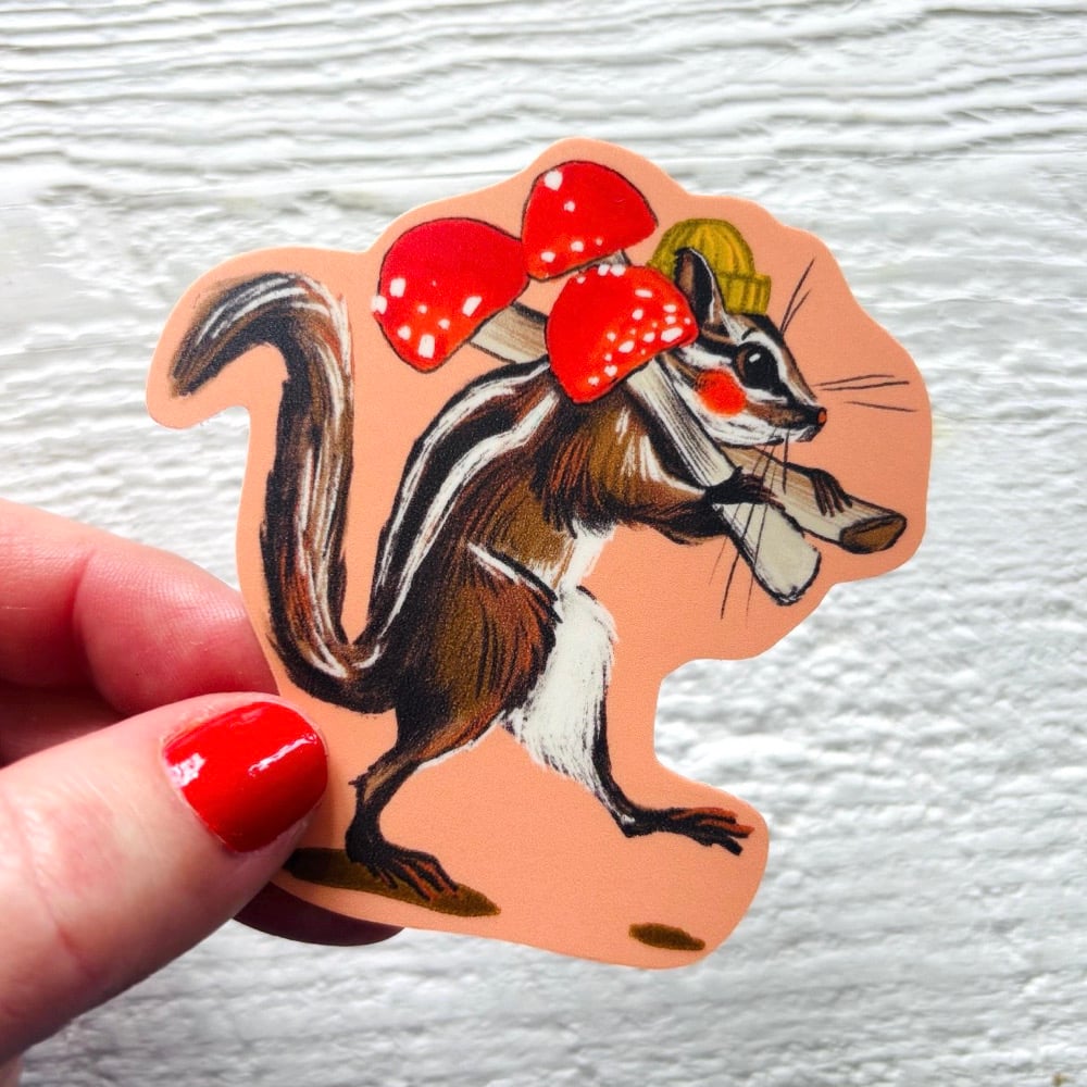 Chipmunk Forager Sticker