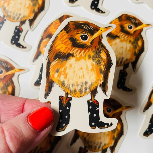 Cowboy Wren Sticker