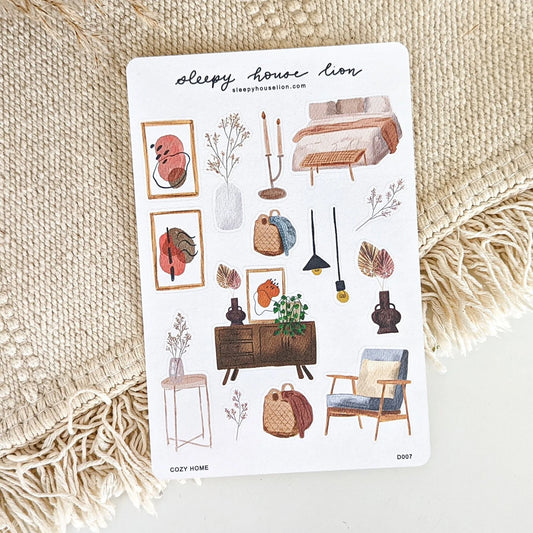 Cozy Home Sticker Sheet