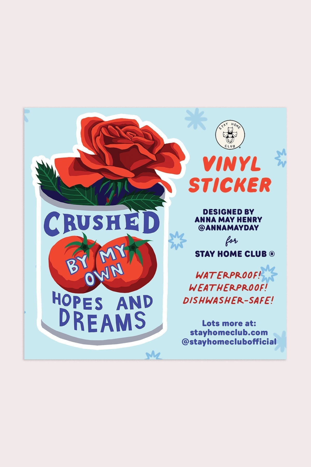 Crushed Tomato Can Sticker