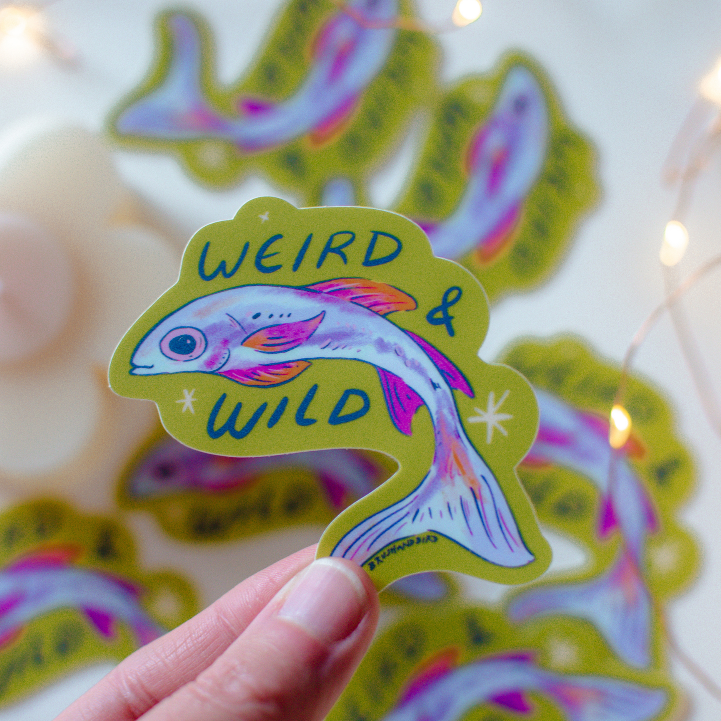 Weird and Wild Fish Sticker