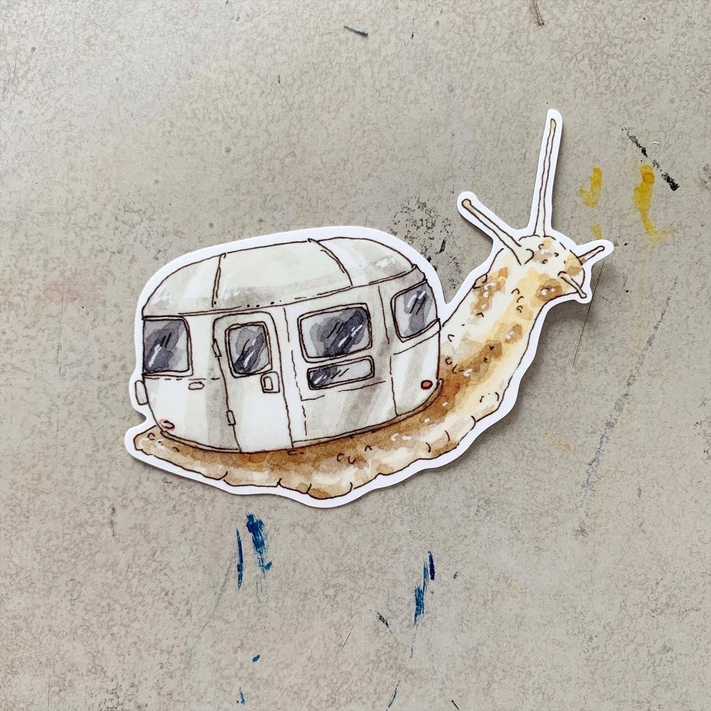 RV Life Snail Sticker