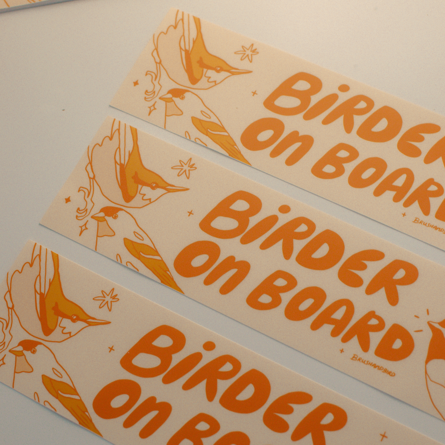 Birder on Board Bumper Sticker