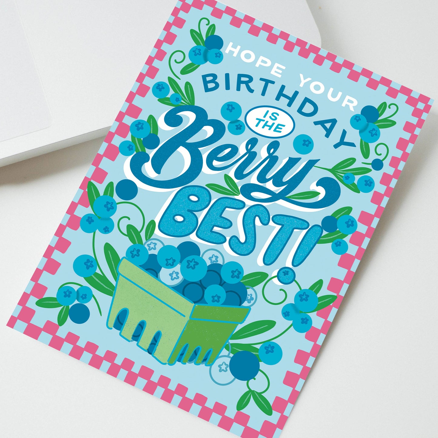Blueberries Birthday Card Berry Best Birthday