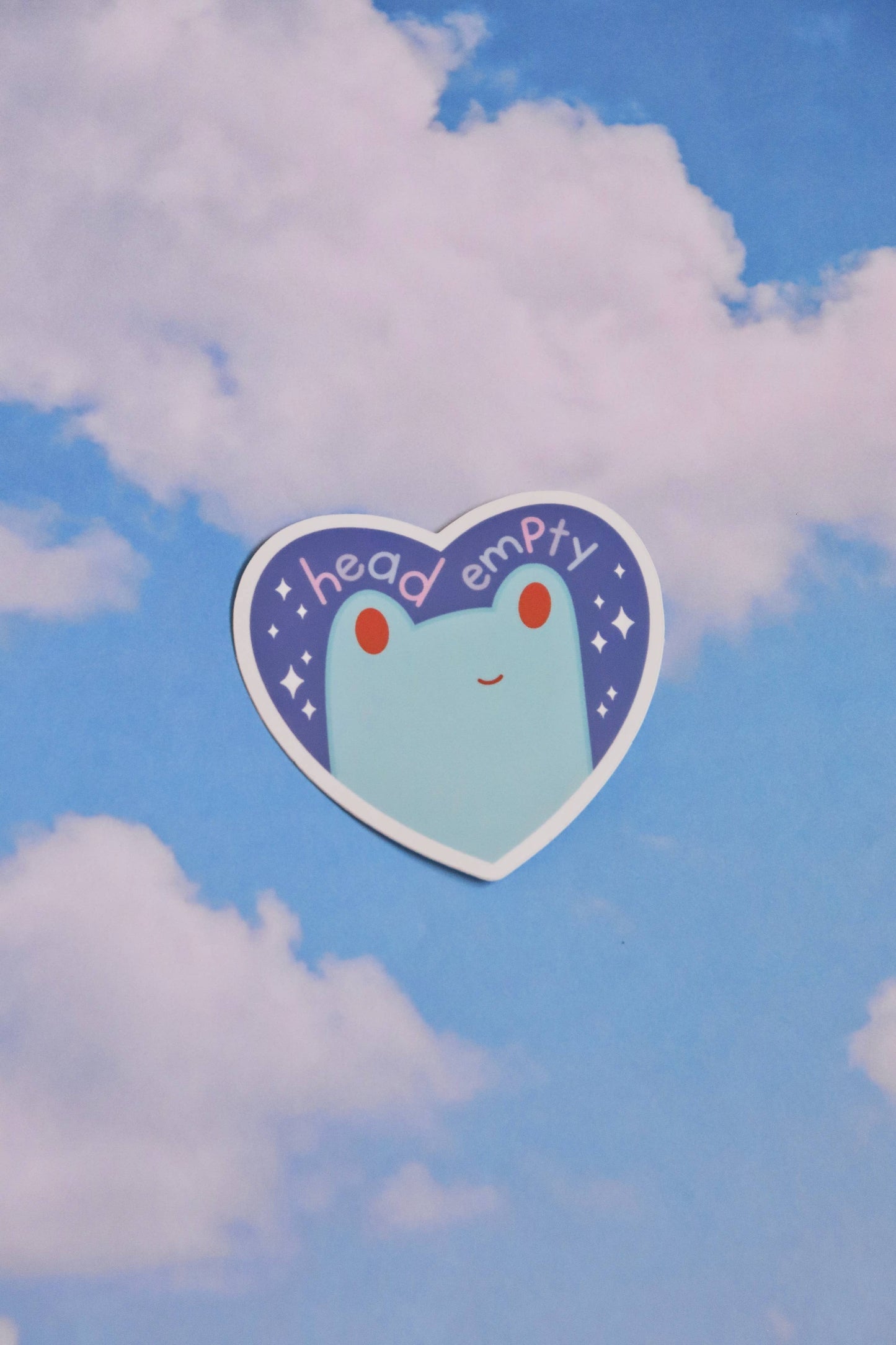 Head Empty Frog Sticker