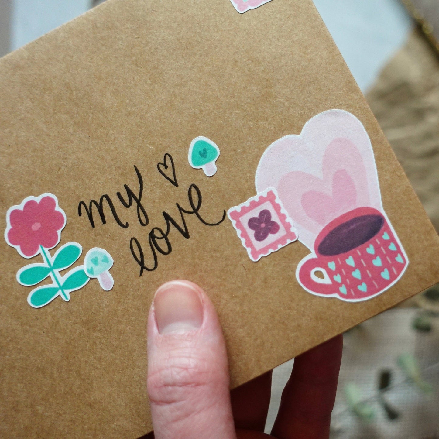 Love is in the Air Paper Sticker Sheet