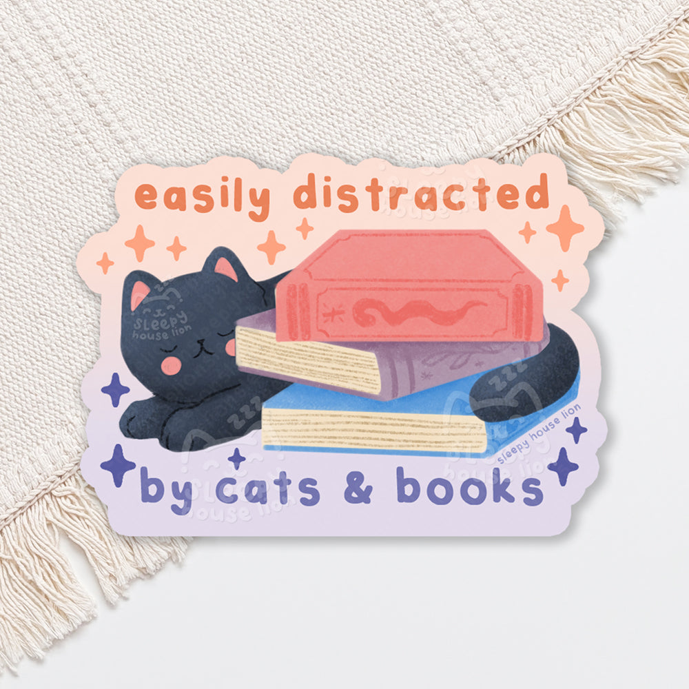Cats & Books Sticker