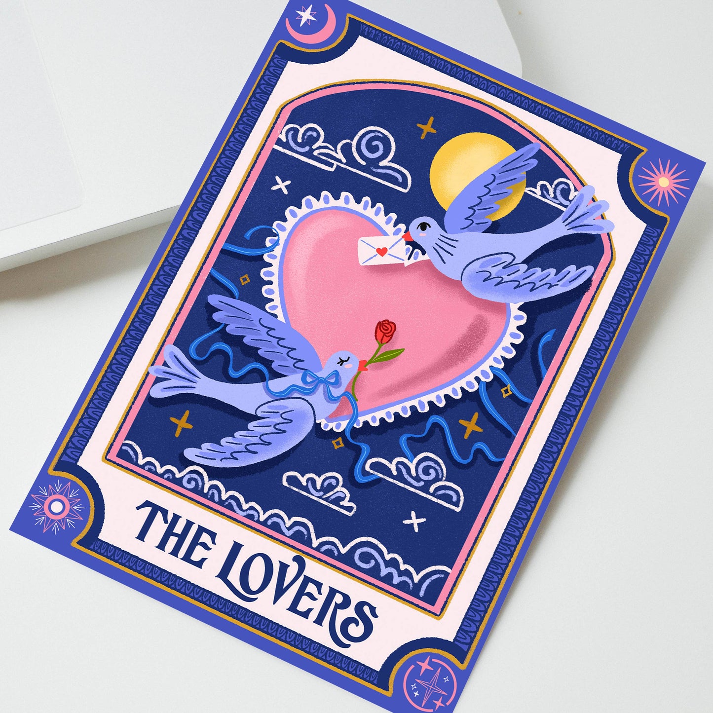 The Lovers Tarot Greeting Card