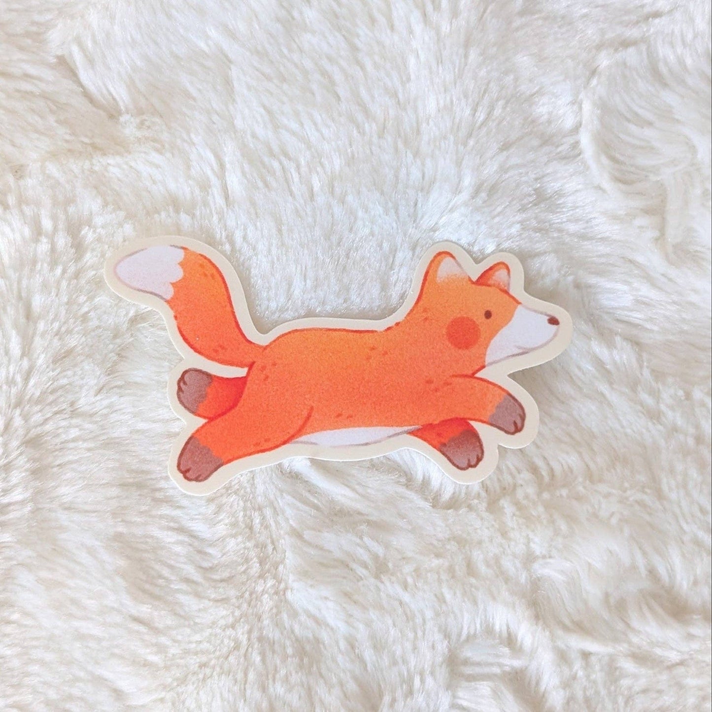 Leaping Fox Sticker