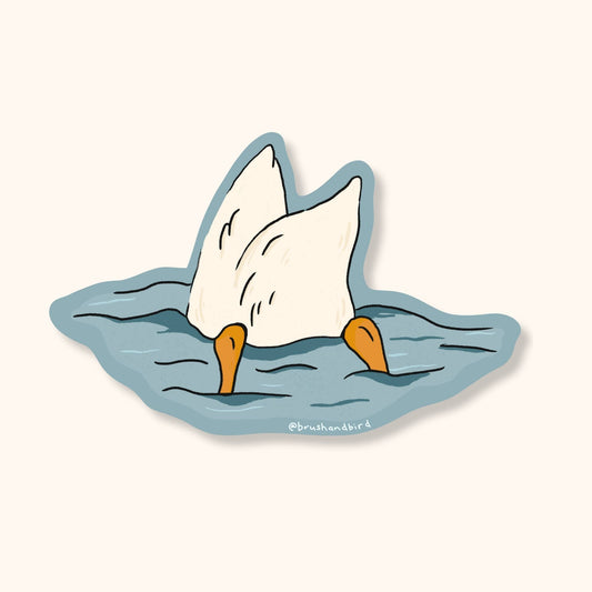 Duck Butt Sticker