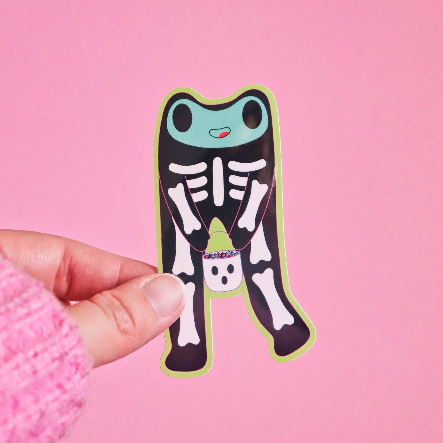 Steve the Skeleton Froggie Sticker