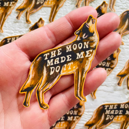Howling Wolf Sticker