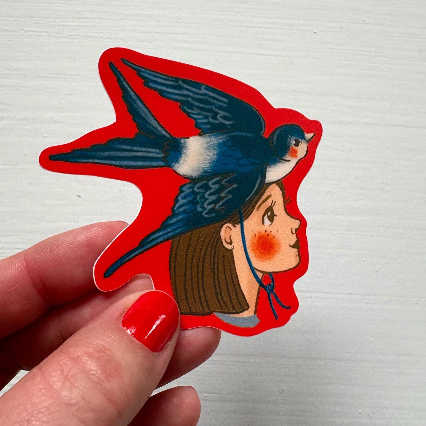Barn Swallow Maiden Sticker
