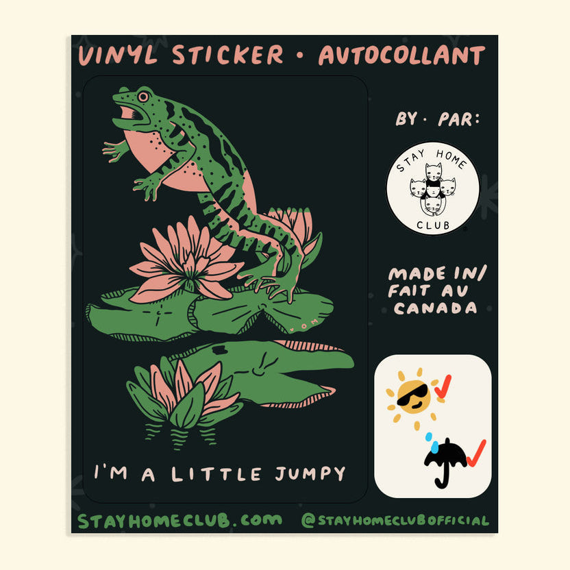 A Little Jumpy Frog Sticker